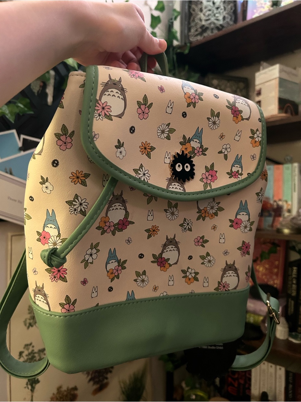 Studio Ghibli My Neighborhood Totoro Floral Slouch Mini Backpack